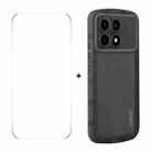 For Redmi K70 Ultra ENKAY Hat-Prince Translucent Matte TPU Phone Case + 9H Big Arc Edge Glass Film(Black) - 1