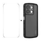 For Redmi Note 13 Pro 5G / Xiaomi Poco X6 5G ENKAY Hat-Prince Translucent Matte TPU Phone Case + 9H Big Arc Edge Glass Film(Black) - 1