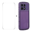 For Redmi K70 / K70 Pro ENKAY Hat-Prince Translucent Matte TPU Phone Case + 9H Big Arc Edge Glass Film(Purple) - 1