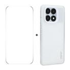 For Redmi K70 / K70 Pro ENKAY Hat-Prince Translucent Matte TPU Soft Phone Case + 9H Big Arc Edge Film(White) - 1