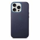 For iPhone 16 Pro Max Electroplated Metal Button Shockproof Phone Case(Dark Blue) - 1