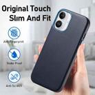 For iPhone 16 Pro Max Electroplated Metal Button Shockproof Phone Case(Dark Blue) - 2