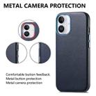 For iPhone 16 Pro Max Electroplated Metal Button Shockproof Phone Case(Dark Blue) - 3