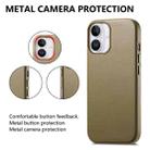 For iPhone 16 Pro Electroplated Metal Button Shockproof Phone Case(Green) - 3