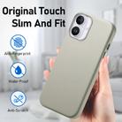 For iPhone 16 Plus Electroplated Metal Button Shockproof Phone Case(White) - 2