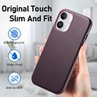 For iPhone 16 Plus Electroplated Metal Button Shockproof Phone Case(Purple) - 2