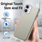 For iPhone 16 Electroplated Metal Button Shockproof Phone Case(White) - 2