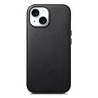 For iPhone 15 Electroplated Metal Button Shockproof Phone Case(Black) - 1