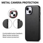 For iPhone 15 Electroplated Metal Button Shockproof Phone Case(Black) - 2