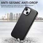 For iPhone 15 Electroplated Metal Button Shockproof Phone Case(Black) - 3