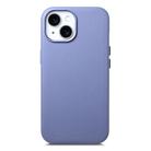 For iPhone 15 Electroplated Metal Button Shockproof Phone Case(Blue) - 1