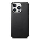 For iPhone 15 Pro Electroplated Metal Button Shockproof Phone Case(Black) - 1