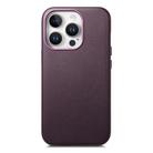 For iPhone 15 Pro Electroplated Metal Button Shockproof Phone Case(Purple) - 1