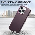 For iPhone 15 Pro Electroplated Metal Button Shockproof Phone Case(Purple) - 3