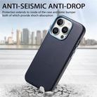 For iPhone 15 Pro Electroplated Metal Button Shockproof Phone Case(Dark Blue) - 3