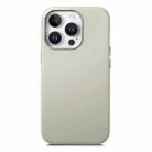 For iPhone 15 Pro Max Electroplated Metal Button Shockproof Phone Case(White) - 1