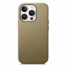 For iPhone 15 Pro Max Electroplated Metal Button Shockproof Phone Case(Green) - 1