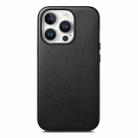 For iPhone 15 Pro Max Electroplated Metal Button Shockproof Phone Case(Black) - 1