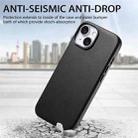 For iPhone 14 Electroplated Metal Button Shockproof Phone Case(Black) - 3