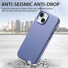 For iPhone 14 Electroplated Metal Button Shockproof Phone Case(Blue) - 3