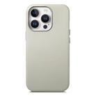 For iPhone 14 Pro Electroplated Metal Button Shockproof Phone Case(White) - 1