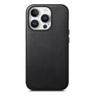 For iPhone 14 Pro Electroplated Metal Button Shockproof Phone Case(Black) - 1