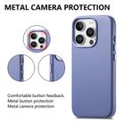 For iPhone 14 Pro Electroplated Metal Button Shockproof Phone Case(Blue) - 2