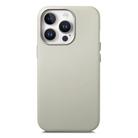 For iPhone 14 Pro Max Electroplated Metal Button Shockproof Phone Case(White) - 1