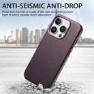 For iPhone 14 Pro Max Electroplated Metal Button Shockproof Phone Case(Purple) - 3