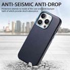 For iPhone 13 Pro Electroplated Metal Button Shockproof Phone Case(Dark Blue) - 3