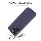 For iPhone 14 Pro ENKAY Hat-Prince Translucent Matte TPU Phone Case with Lens Film + 9H Big Arc Edge Film(Purple) - 3