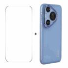 For Huawei Pura 70 ENKAY Hat-Prince Translucent Matte TPU Phone Case with Lens Film + 9H Big Arc Edge Film(Blue) - 1