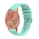 For Garmin Move Style Wavy Dotted Stitched 20mm Silicone Watch Band(Teal Green) - 1