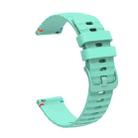 For Huawei Watch 2 Wavy Dotted Stitched 20mm Silicone Watch Band(Teal Green) - 3