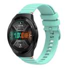 For Huawei Watch GT 2e Wavy Dotted Stitched 22mm Silicone Watch Band(Teal Green) - 1