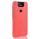 Shockproof Crocodile Texture PC + PU Case for Asus Zenfone 6/6Z ZS630KL(Red) - 3