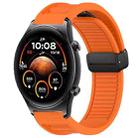 For Honor Watch GS 4 Window Blind Magnetic Buckle 22mm Silicone Watch Band(Orange) - 1