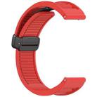 For Honor Watch GS 4 Window Blind Magnetic Buckle 22mm Silicone Watch Band(Red) - 3