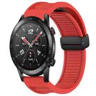 For Honor Watch GS 3i Window Blind Magnetic Buckle 22mm Silicone Watch Band(Red) - 1