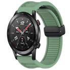 For Honor Watch GS 3i Window Blind Magnetic Buckle 22mm Silicone Watch Band(Pine Green) - 1