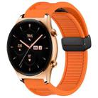 For Honor Watch GS 3 Window Blind Magnetic Buckle 22mm Silicone Watch Band(Orange) - 1