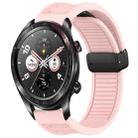 For Honor Watch Dream Window Blind Magnetic Buckle 22mm Silicone Watch Band(Pink) - 1