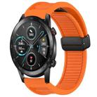 For Honor Magic Watch 2 46mm Window Blind Magnetic Buckle 22mm Silicone Watch Band(Orange) - 1