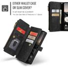 For Google Pixel 9 / 9 Pro CaseMe C30 Card Slots Zipper Wallet Leather Phone Case(Black) - 3