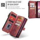 For Google Pixel 9 Pro XL CaseMe C30 Card Slots Zipper Wallet Leather Phone Case(Wine) - 3