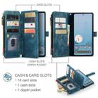 For Google Pixel 9 Pro XL CaseMe C30 Card Slots Zipper Wallet Leather Phone Case(Blue) - 2