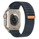 For Apple Watch Series 9 41mm Sea Wave Nylon Hook and Loop Fastener Watch Band(Blue) - 1