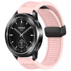 For Xiaomi Watch S3 Window Blind Magnetic Buckle 22mm Silicone Watch Band(Pink) - 1