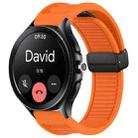 For Xiaomi Watch 2 Pro Window Blind Magnetic Buckle 22mm Silicone Watch Band(Orange) - 1