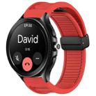 For Xiaomi Watch 2 Pro Window Blind Magnetic Buckle 22mm Silicone Watch Band(Red) - 1